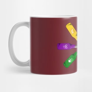 Zombie 8 Perk Pinwheel on Maroon Mug